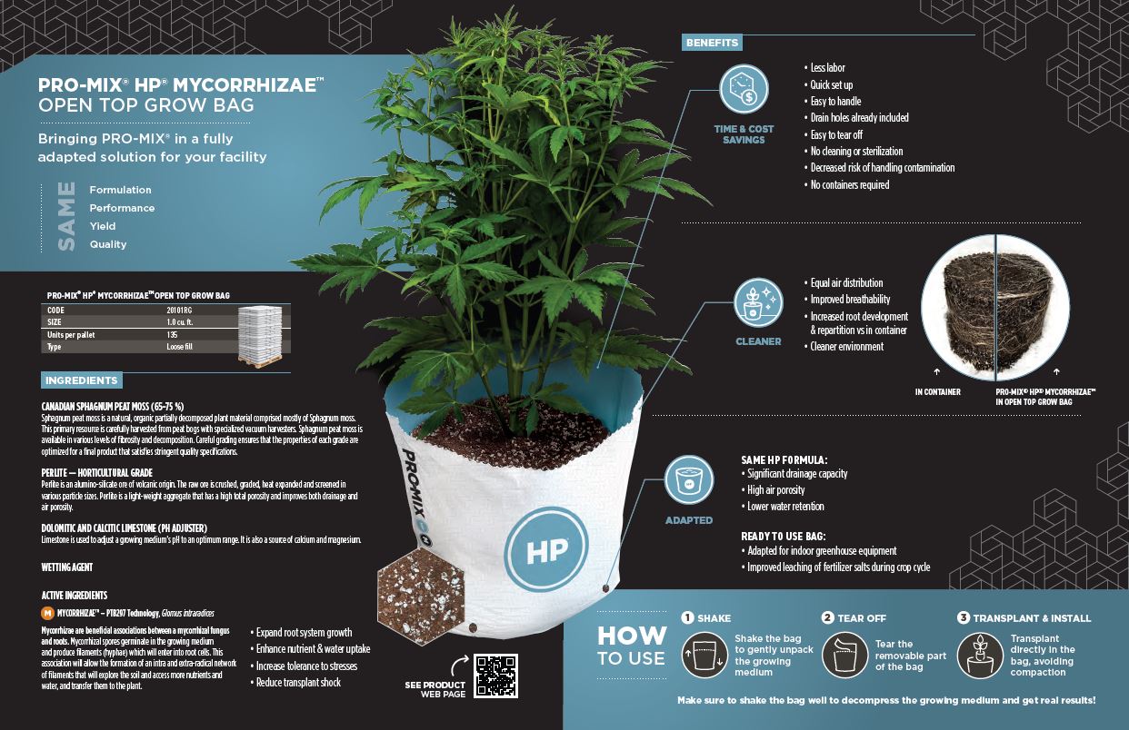 PRO-MIX open top grow bag brochure