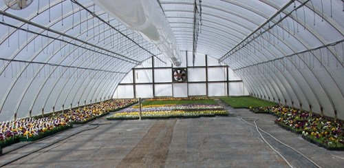 Quonset empting PRO-MIX
