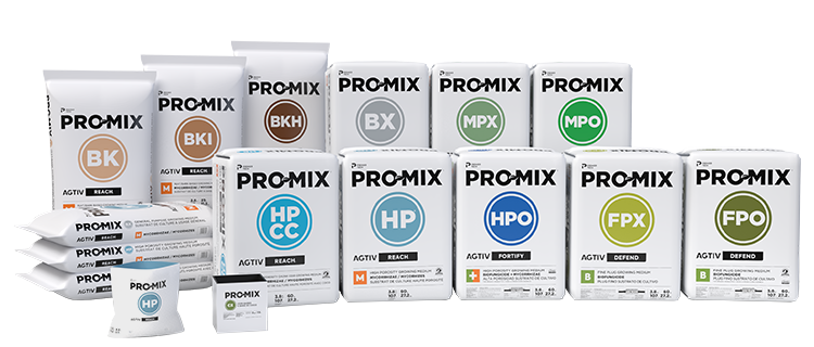 Homepage - PRO-MIX products line US PRO-MIX with AGTIV growing media line of products