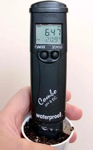 Mesure du pH dans la boue
