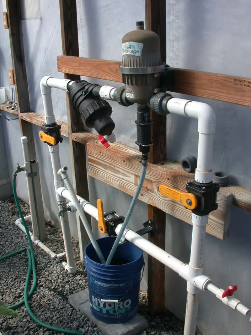 Fertilizer injector set with plumbing (County Farm)