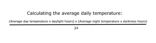 How to caclulate the average daily temperature