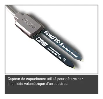 Capteur de capacitance pour determiner humidite volumetrique d'un substrat