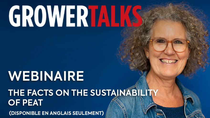 un producteur parle d'un webinaire sur les faits sur la durabilité de la tourbe