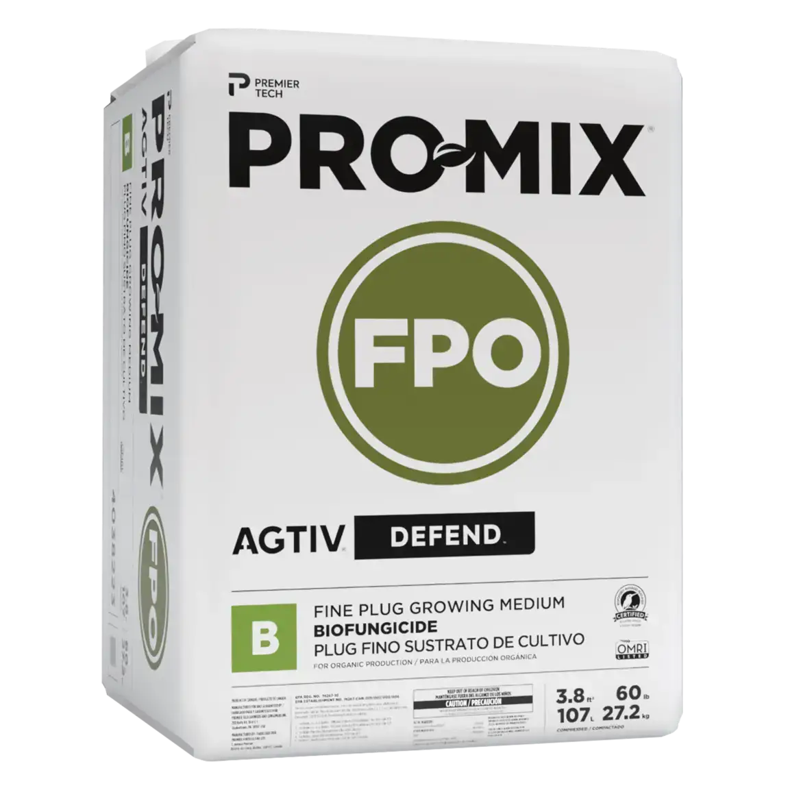 PRO-MIX FPO AGTIV DEFEND 3.8 cu.ft.