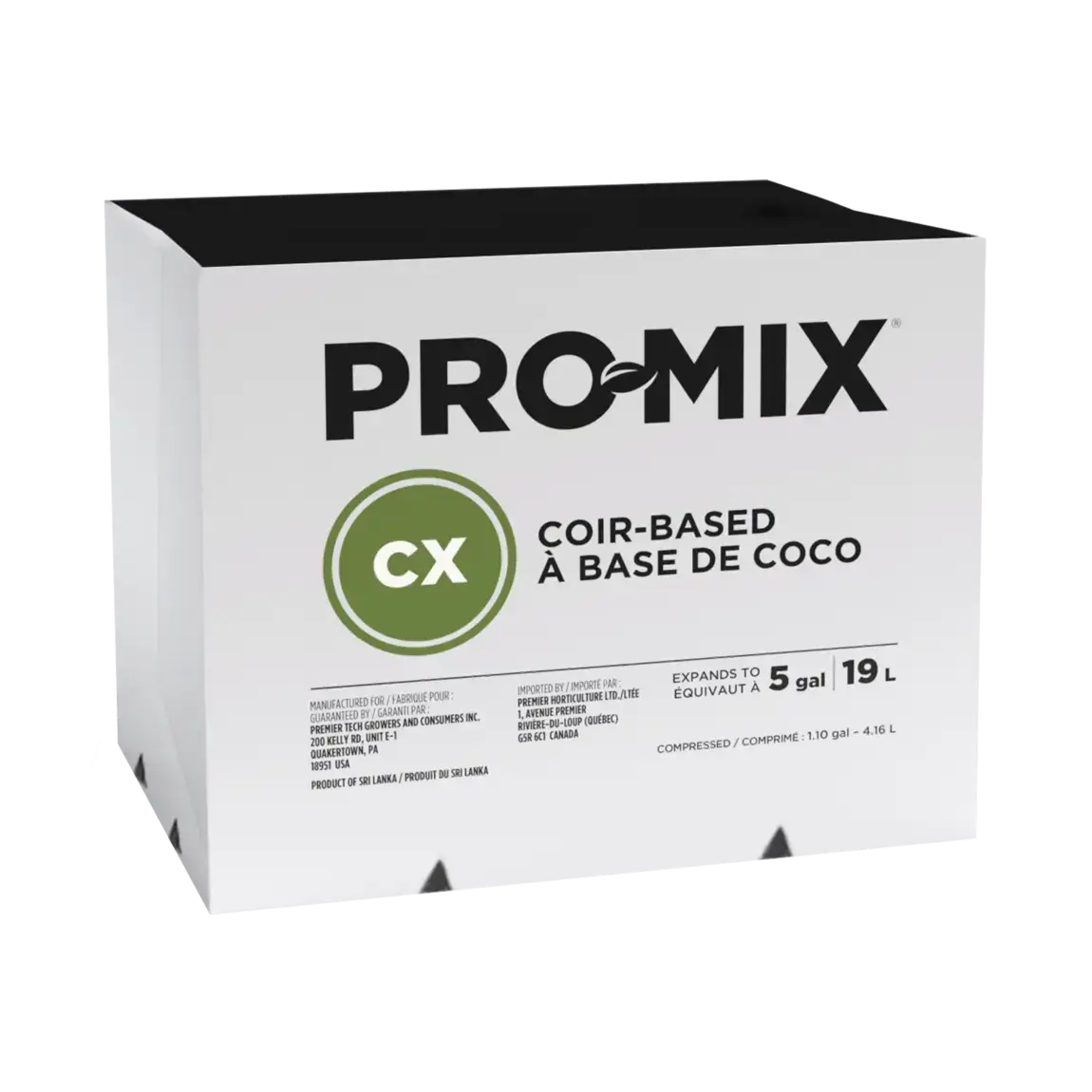 PRO-MIX CX 5 gal Biodegradable Eco One Packaging
